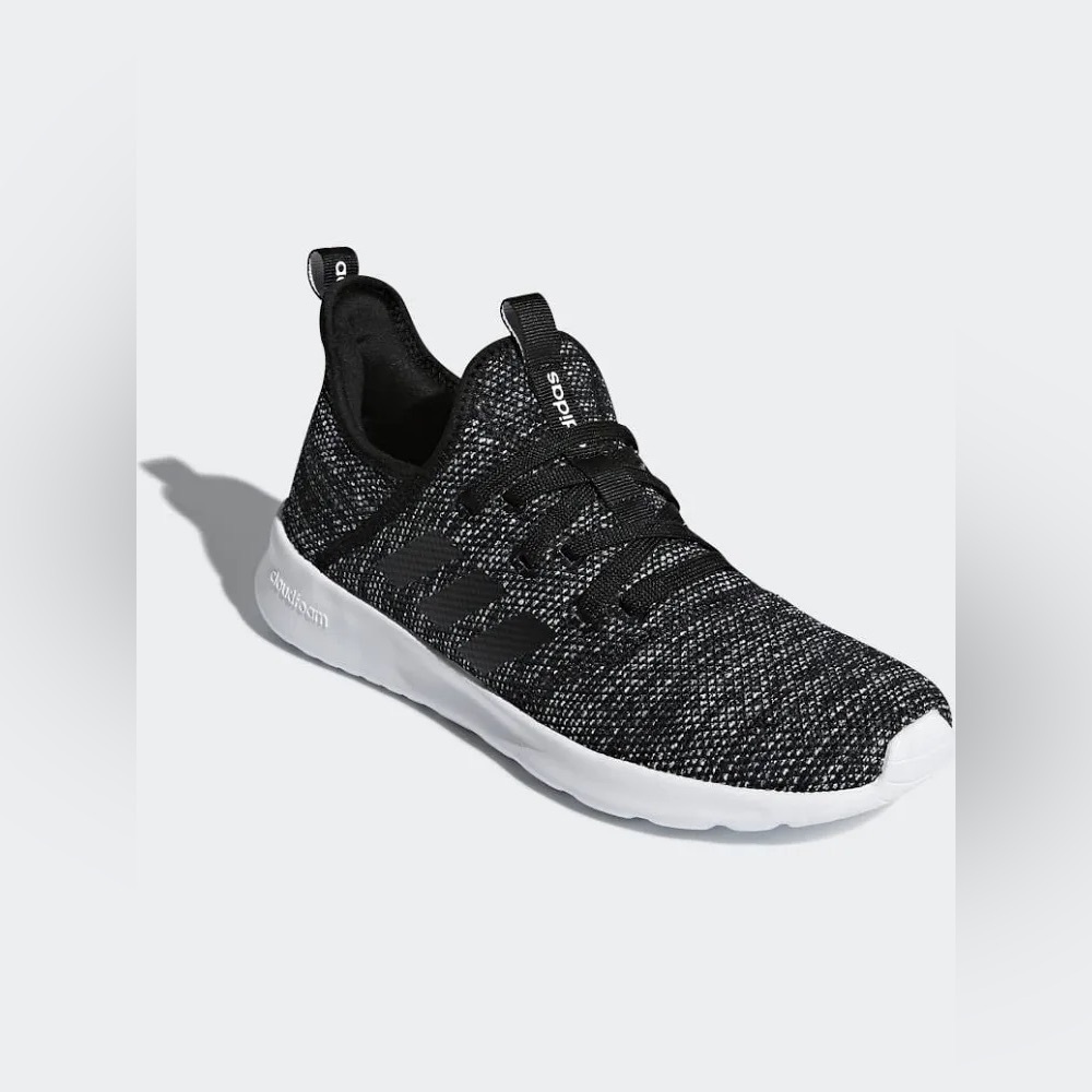 Adidas Cloudfoam Pure Running Shoes Black/White Size 6